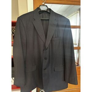 Haggar 46L Dark Blue Polyester/Wool Men's Sport‎ Jacket